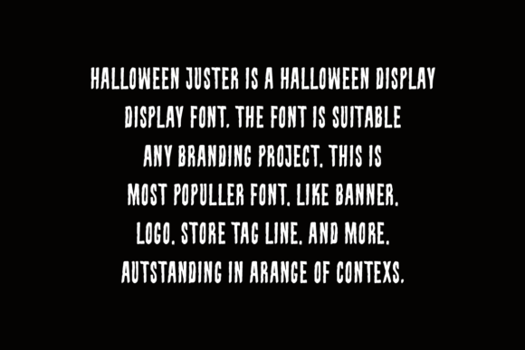 Halloween Juster Font Free Download