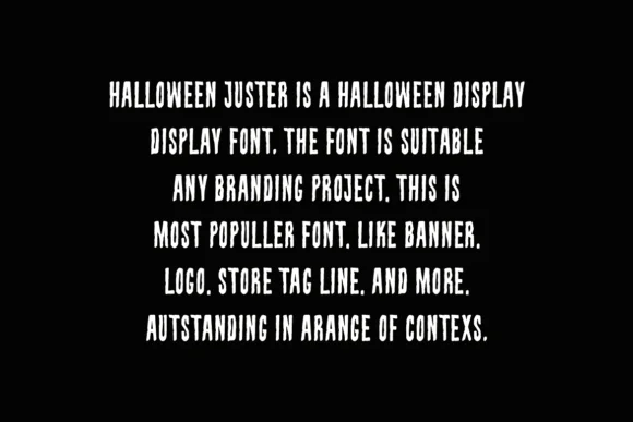 Halloween Juster Font