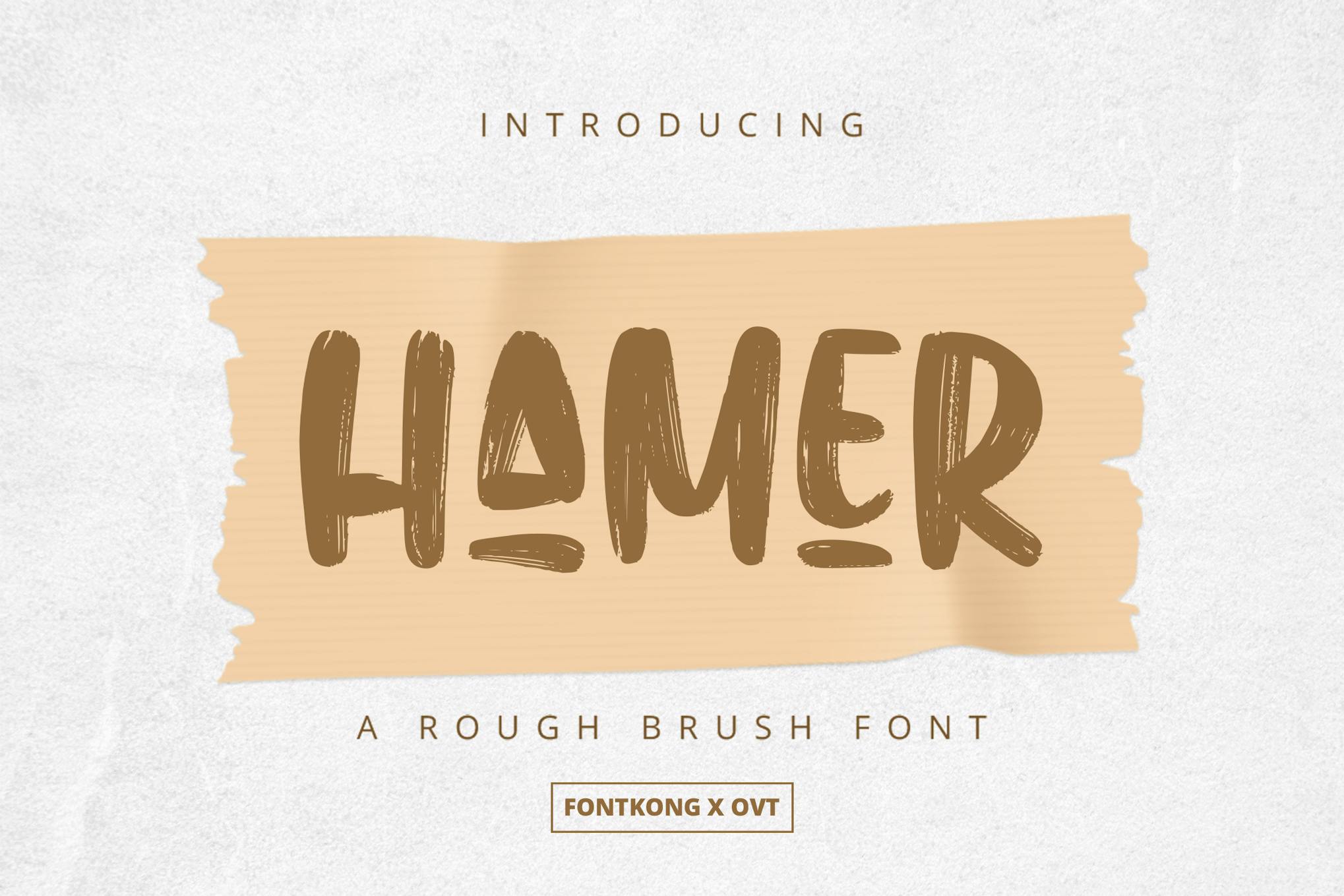 Hamer - Rough Brush Font Free Download