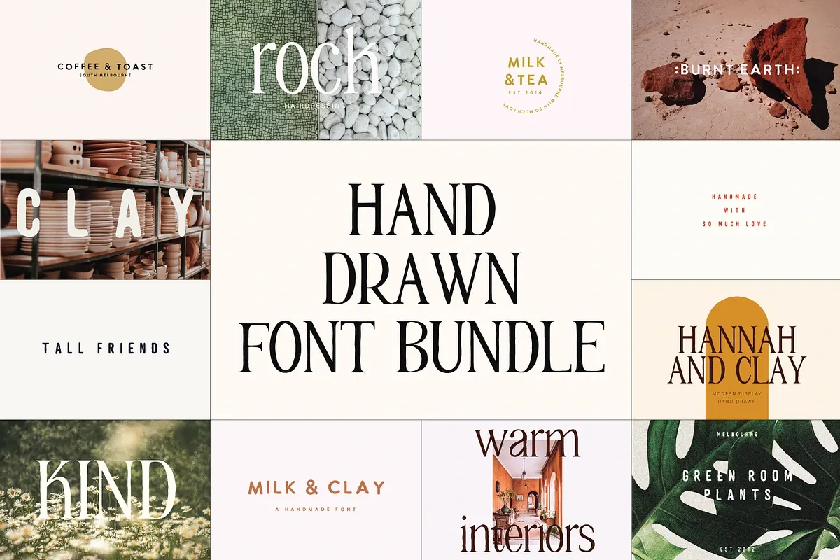 HAND DRAWN FONT BUNDLE Free Download Free Download