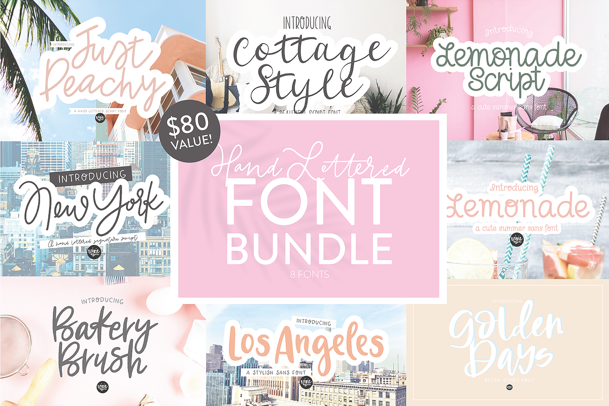 Hand Lettered Script Font Bundle Free Download Free Download