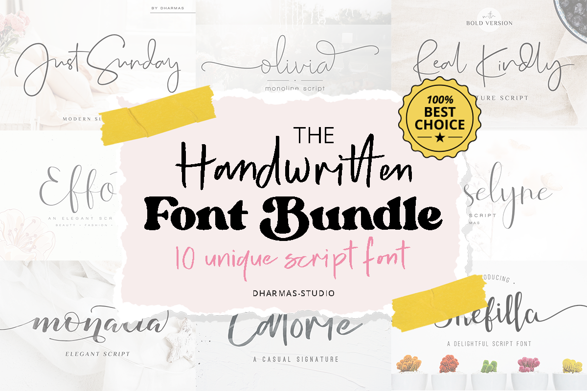 Handwritten Script Bundle - 90% OFF Free Download Free Download