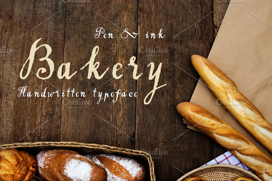 Handwritten Tapeface Bakery Font Free Download