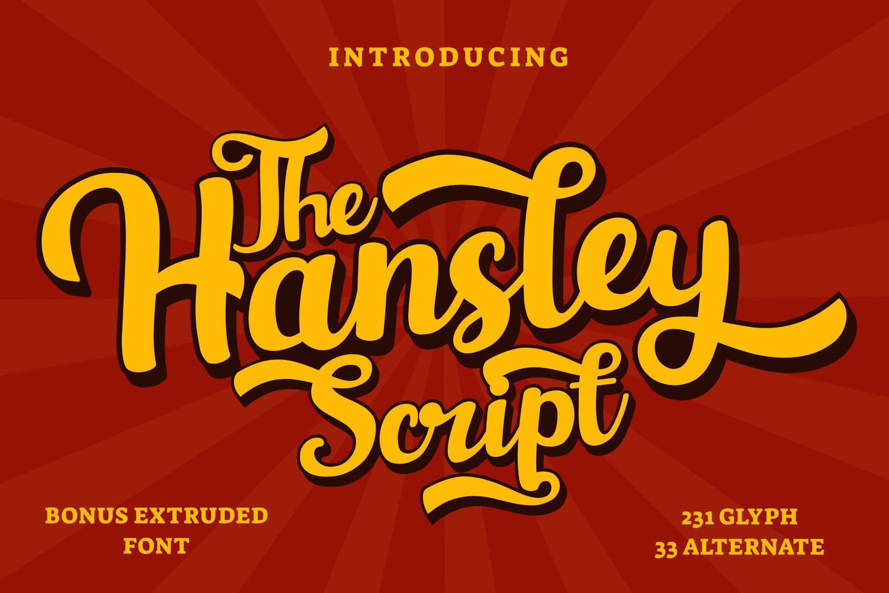 Hansley - Retro Font Free Download