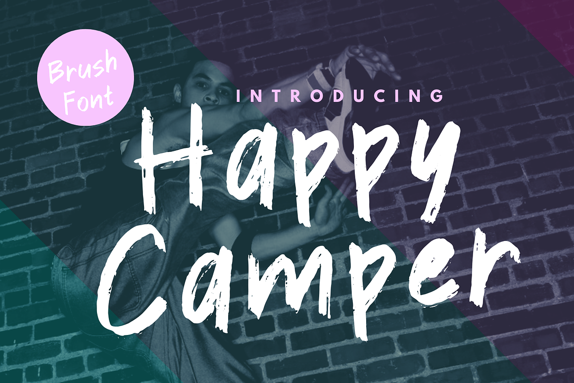 Happy Camper is a Brush Font Free Download