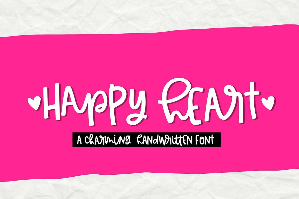 Happy Heart Handwritten Font Free Download Free Download