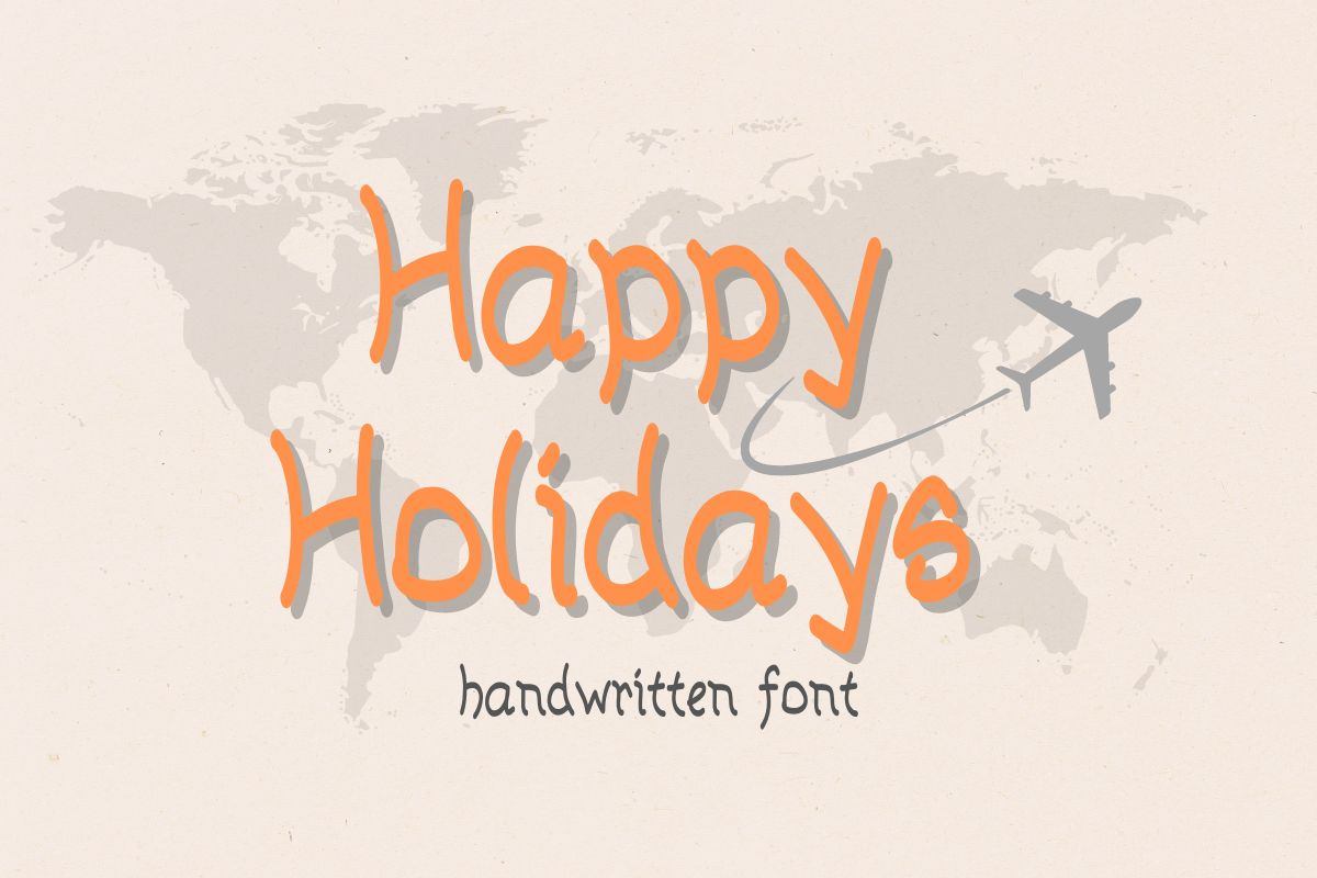 Happy Holidays Handwriting Font Free Download Free Download