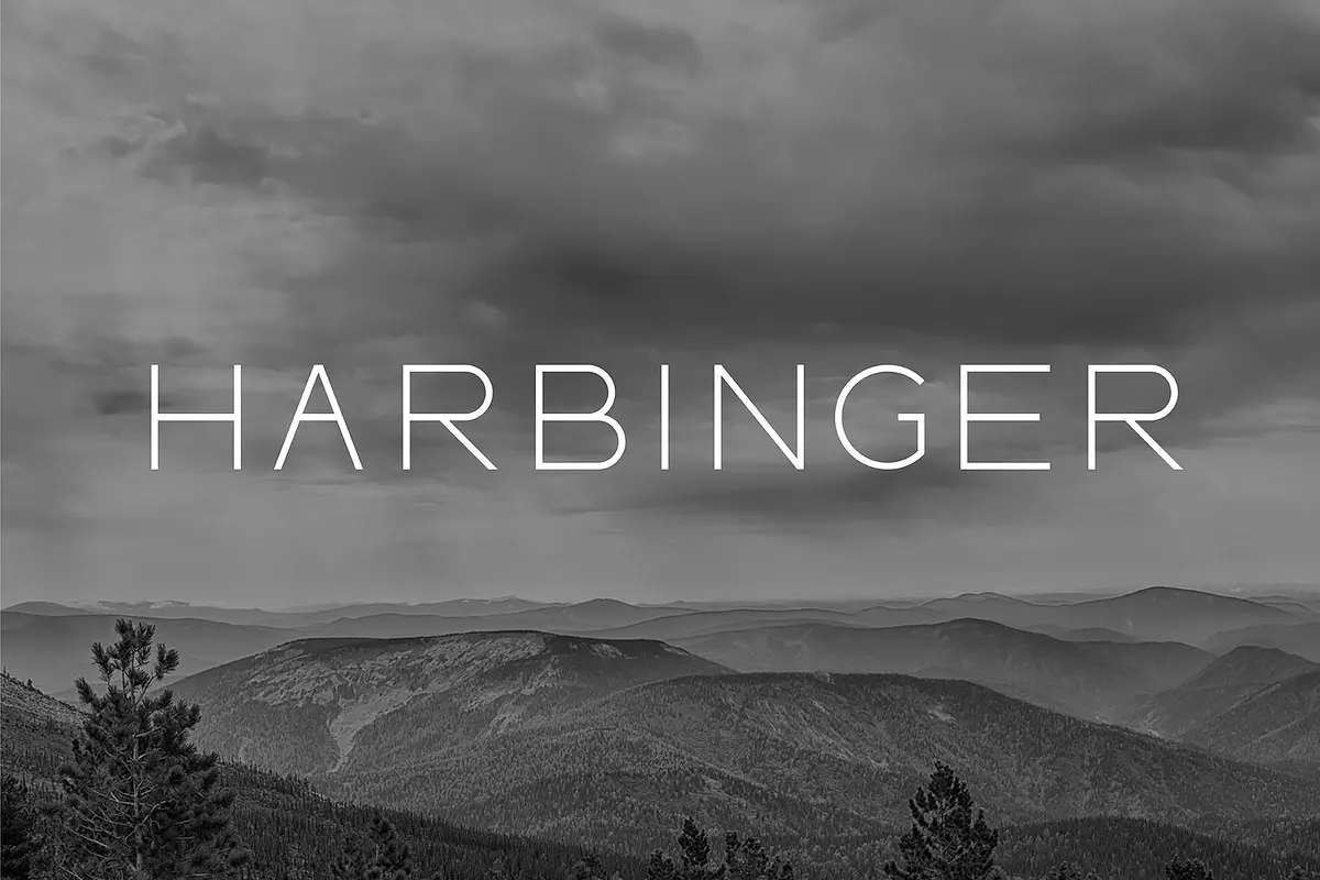 HARBINGER, sans serif font Free Download Free Download