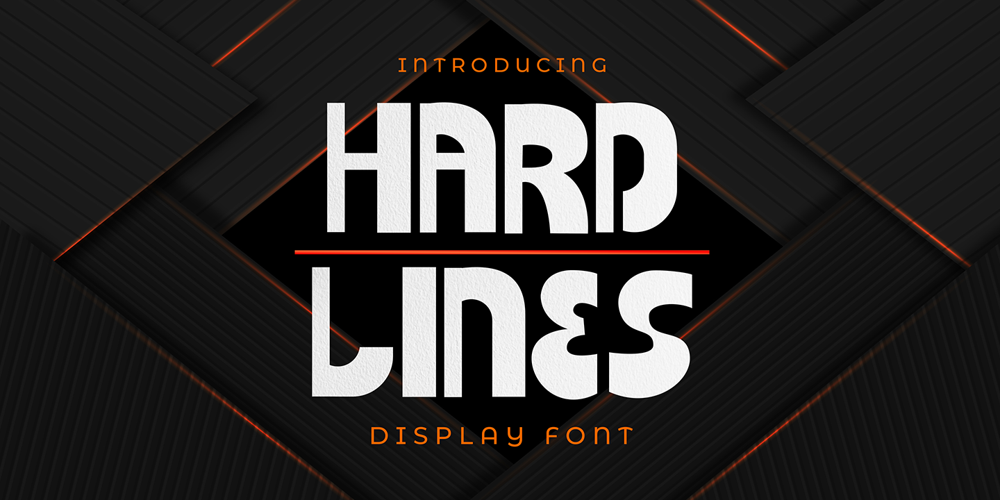 Hard Lines Display Font Free Download Free Download