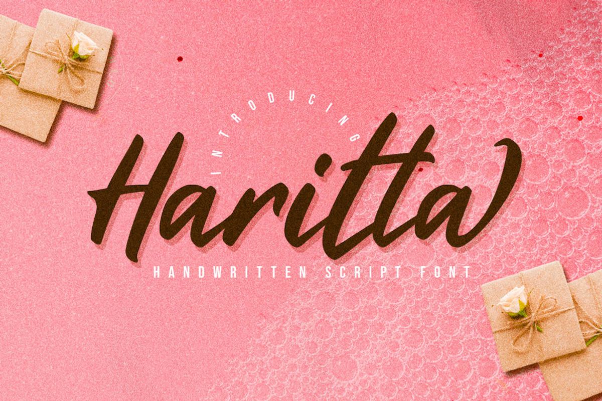 Haritta - Handwritten Script Font Free Download Free Download