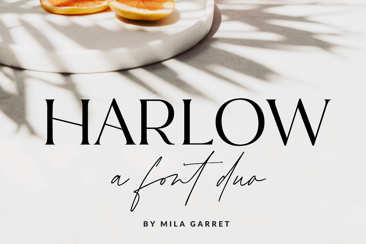 Harlow Serif Script Modern Font Duo Free Download Free Download