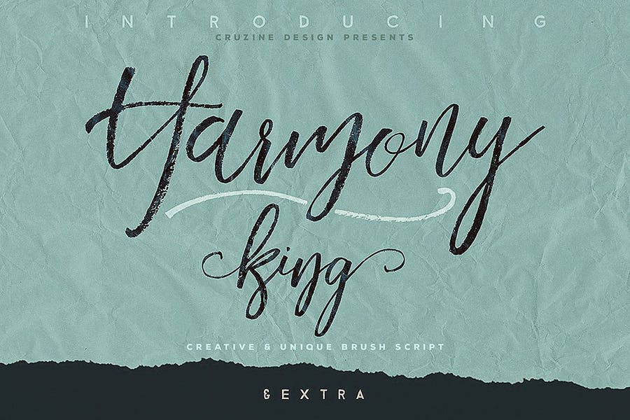 Harmony King - Brush Font Free Download