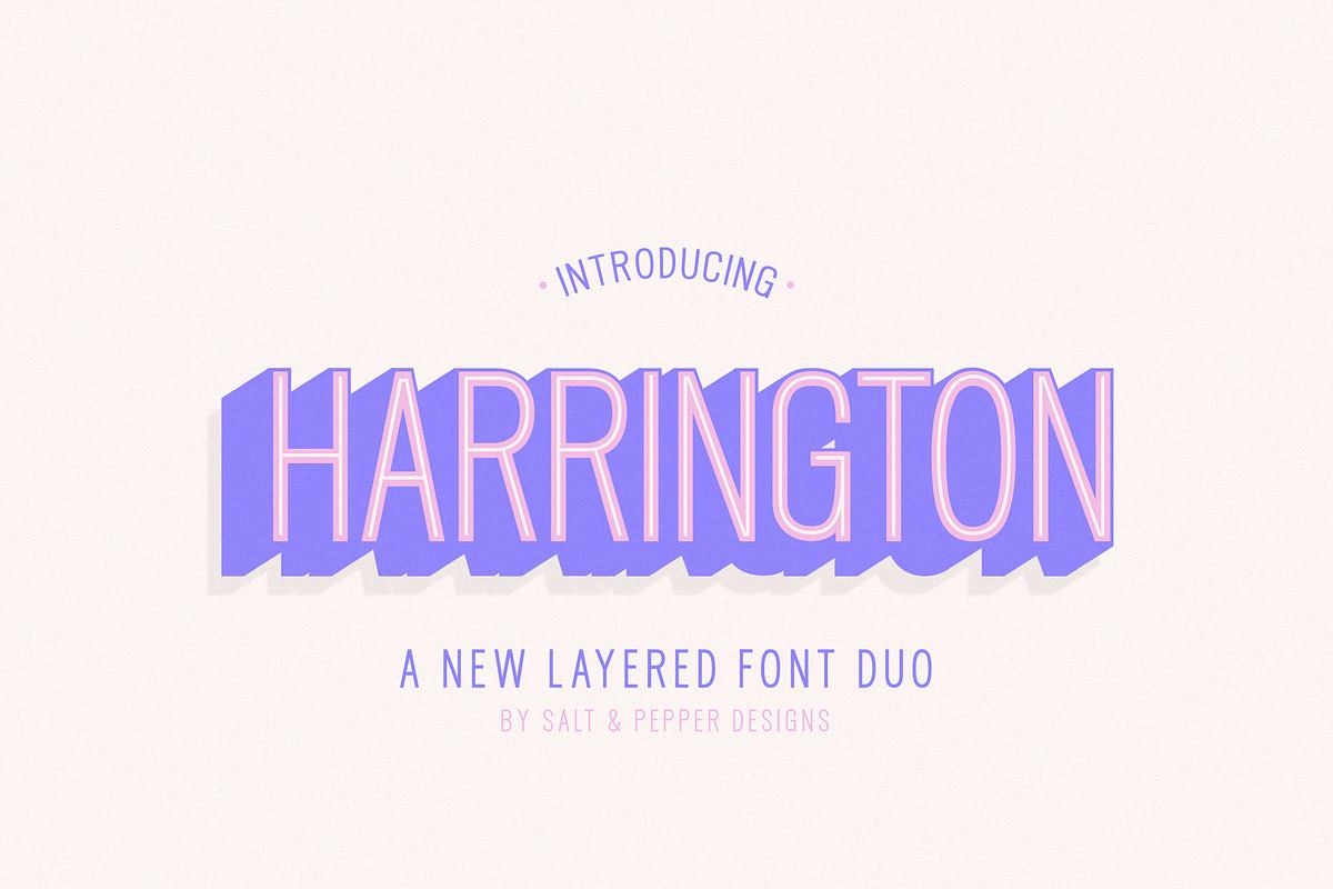 Harrington Layered Font Family Free Download Free Download