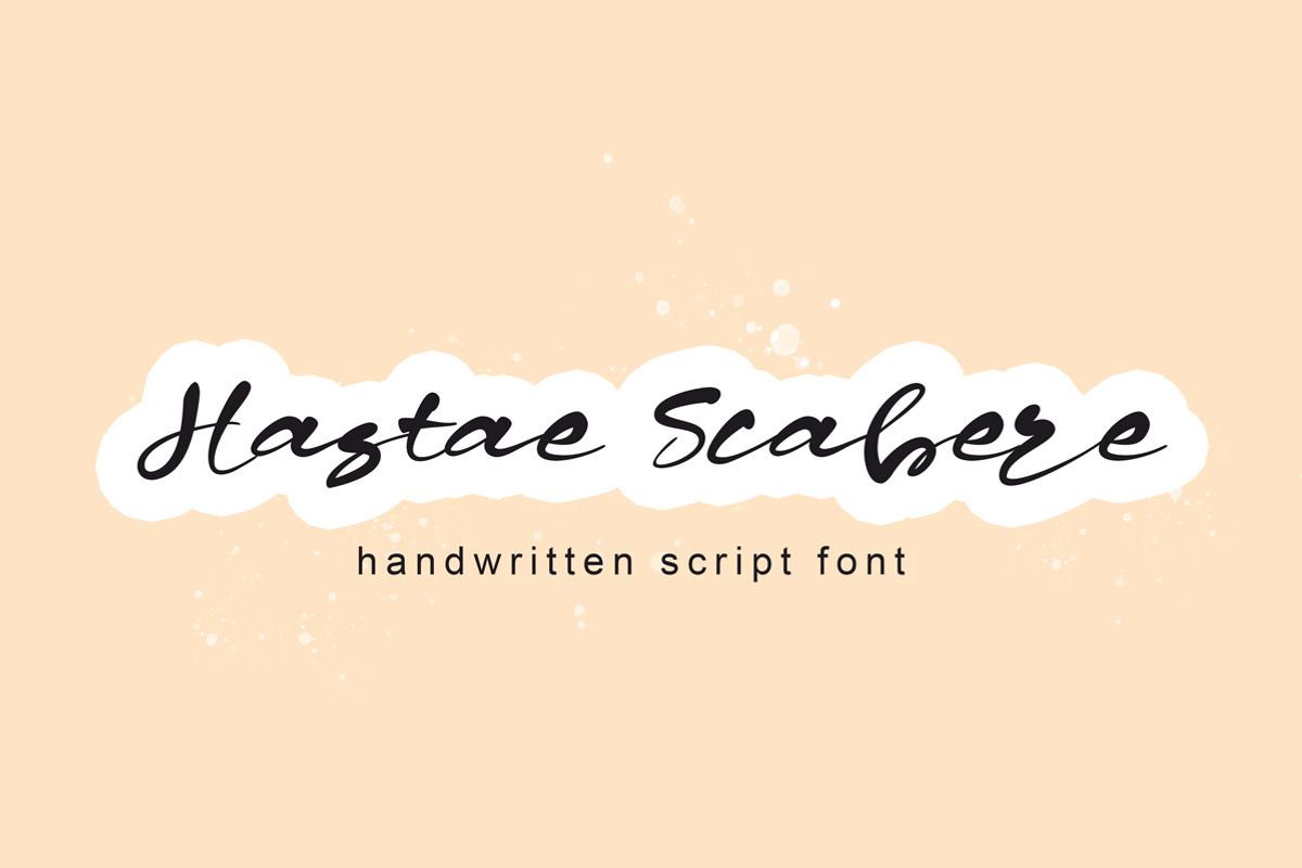 Hastae Scabere script font Free Download Free Download