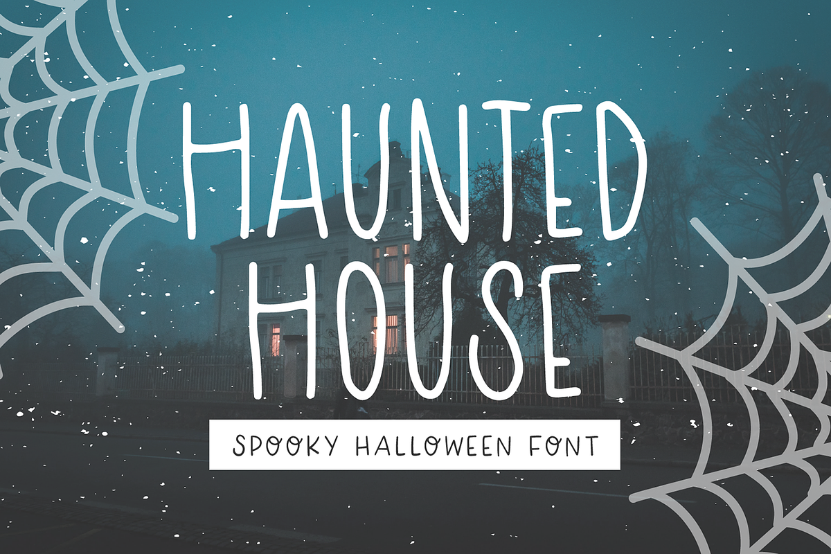 HAUNTED HOUSE Spooky Halloween Font Free Download Free Download