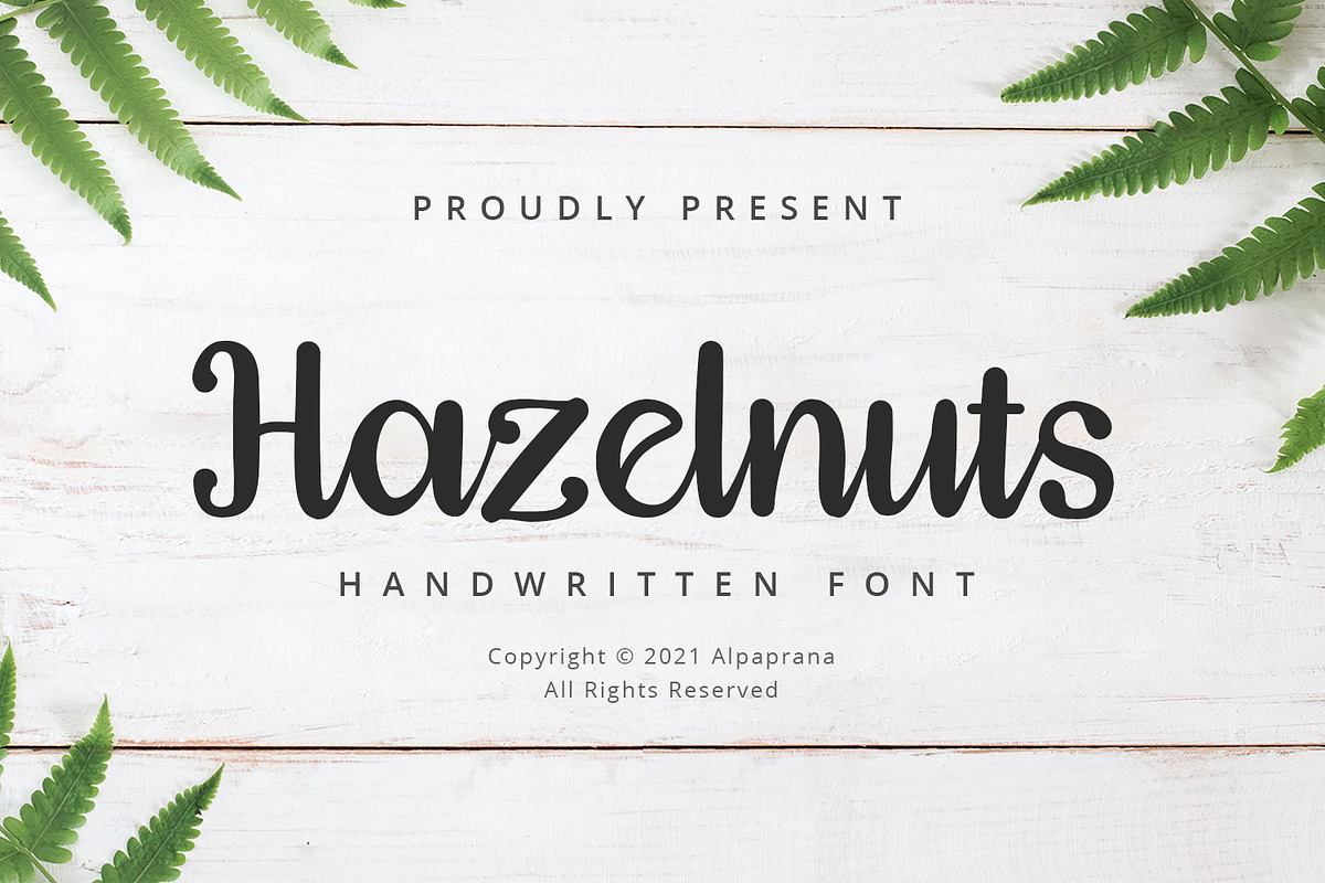 Hazelnuts - Handwritten Font Free Download Free Download