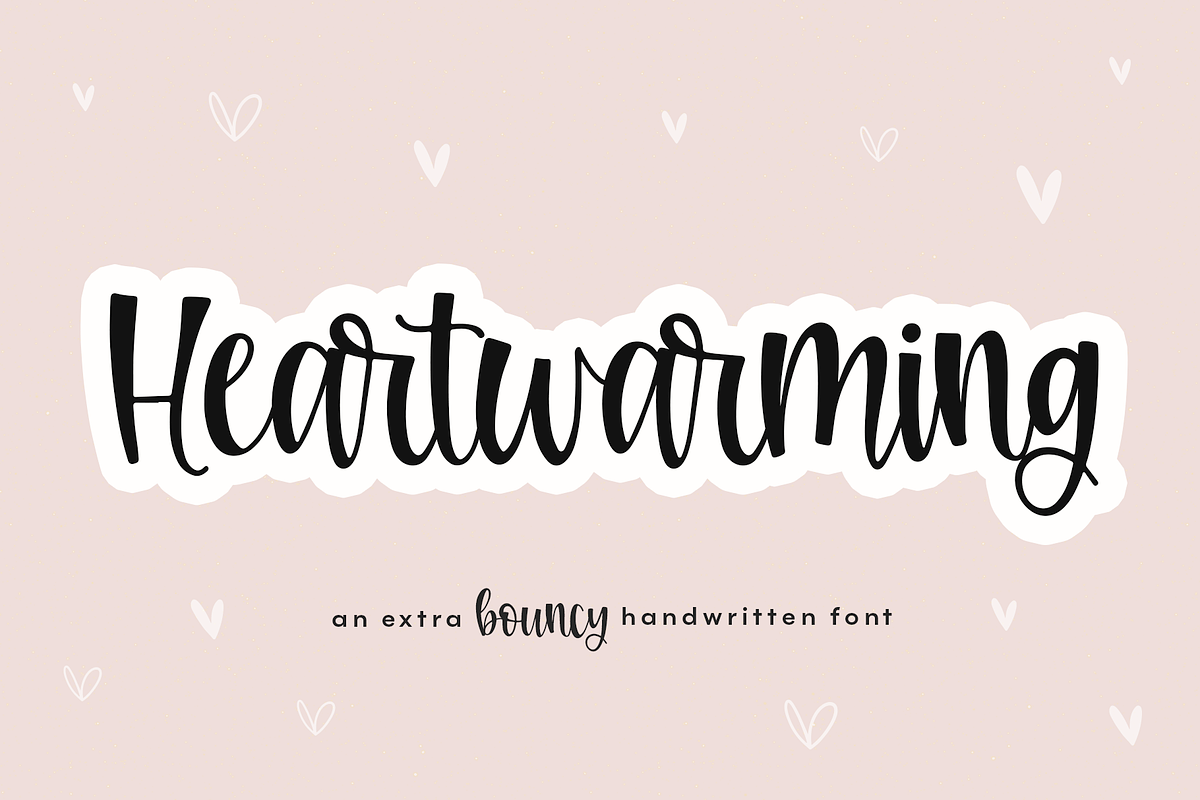 Heartwarming | A Bouncy Script Font Free Download Free Download