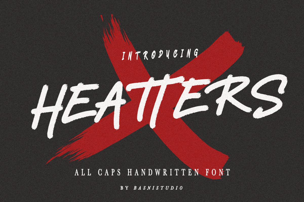 Heatters | All Caps Handwritten Font Free Download Free Download