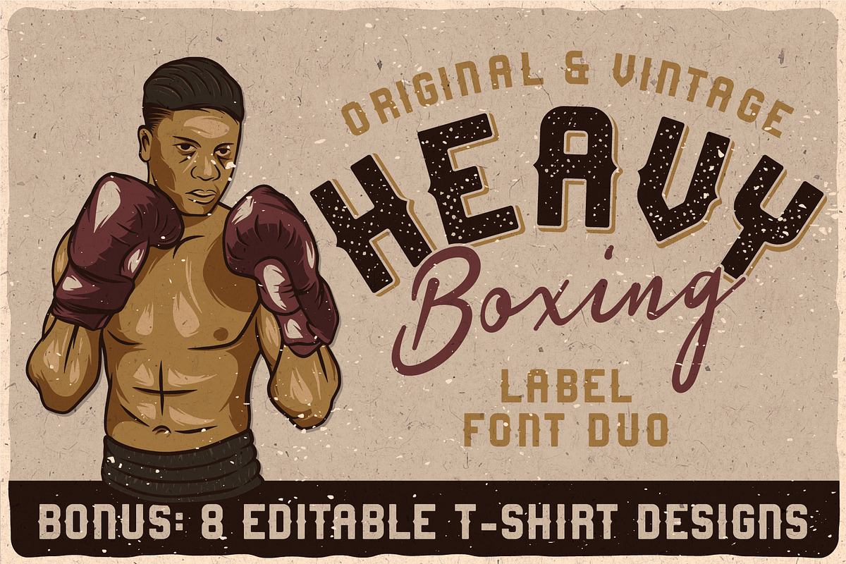 Heavy Boxing. Font Duo Free Download Free Download