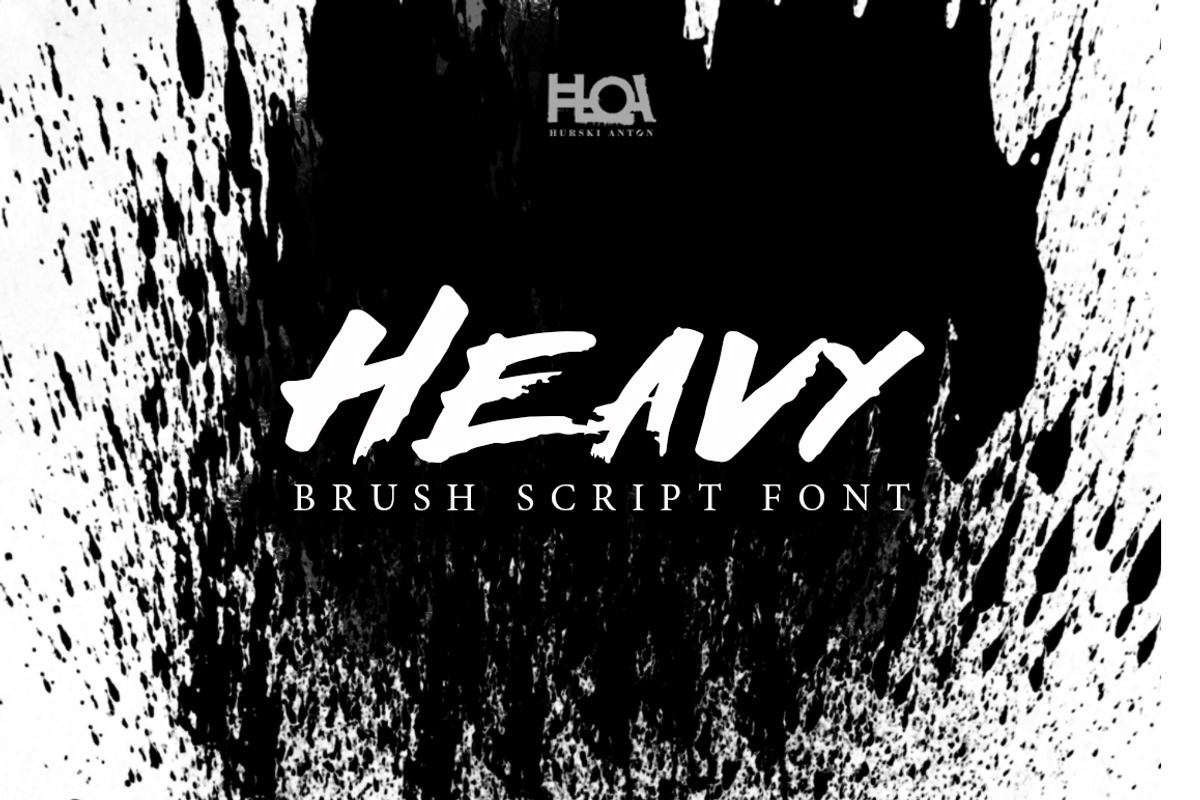 Heavy|Brush script font Free Download Free Download