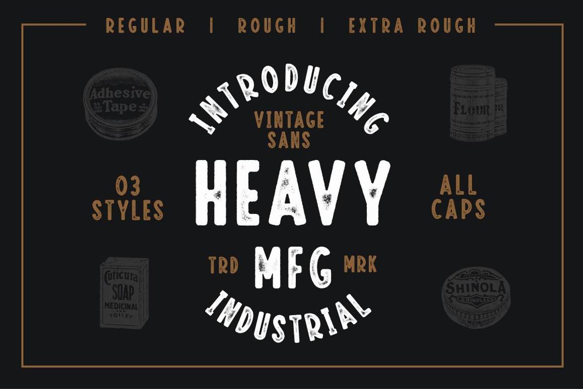 Heavy MFG - Vintage Sans Serif Fonts Free Download Free Download