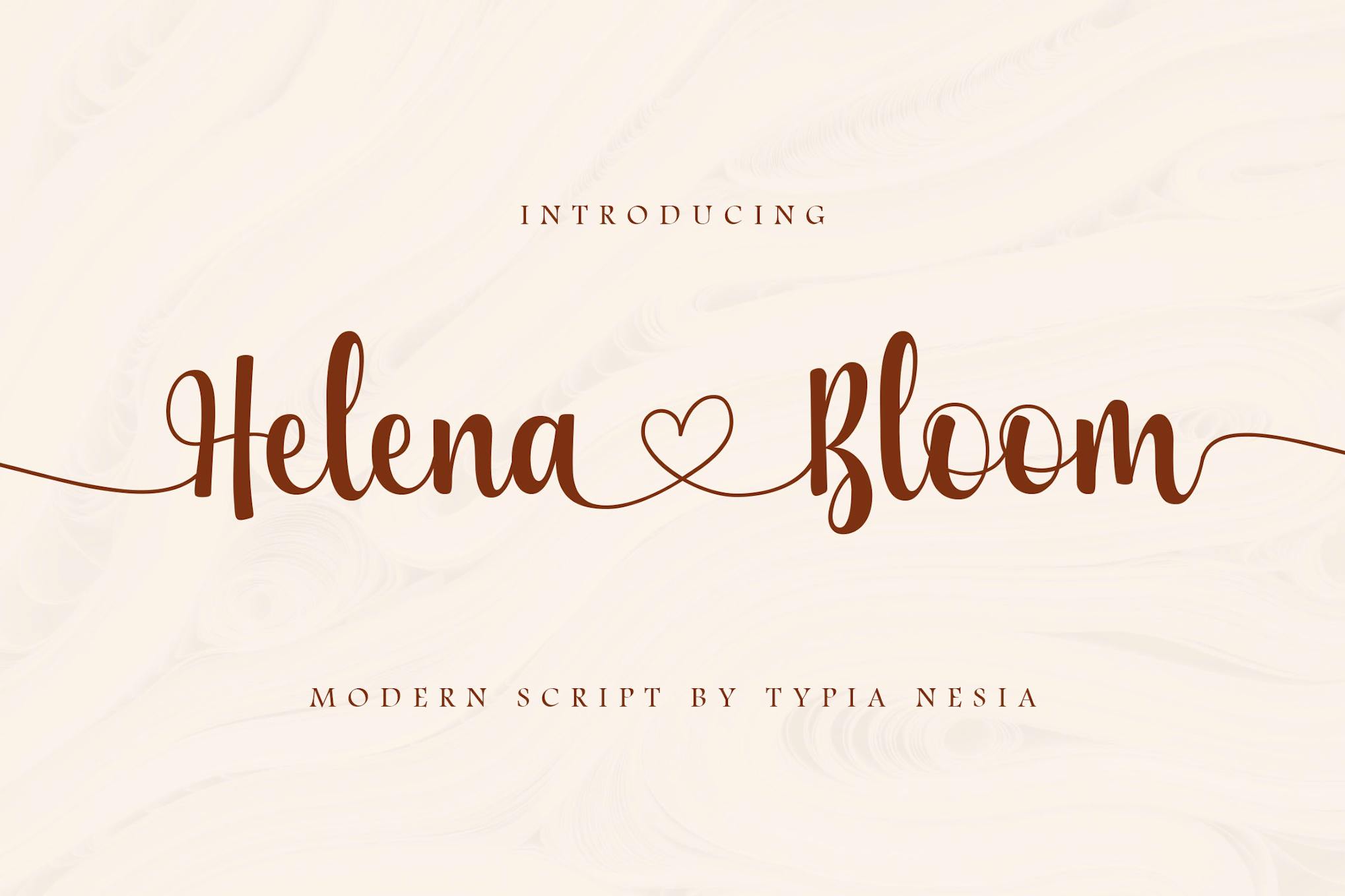 Helena Bloom - Wedding Font Free Download