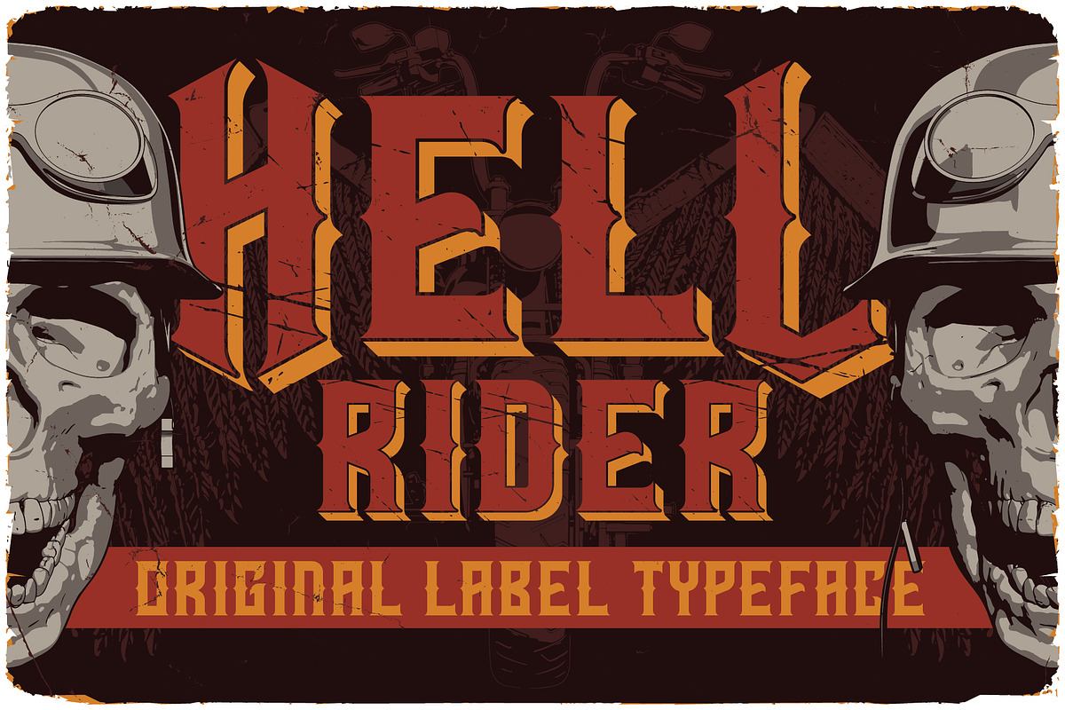 Hell Rider Label Font Free Download Free Download