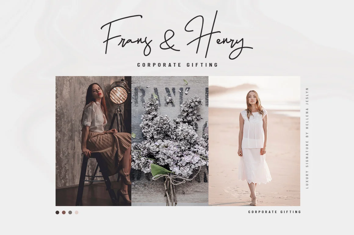 Hellena Jeslyn Font Duo (Free Logo)