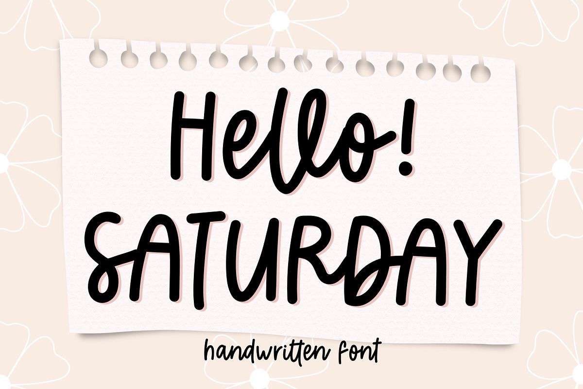 Hello Saturday handwritten font Free Download Free Download