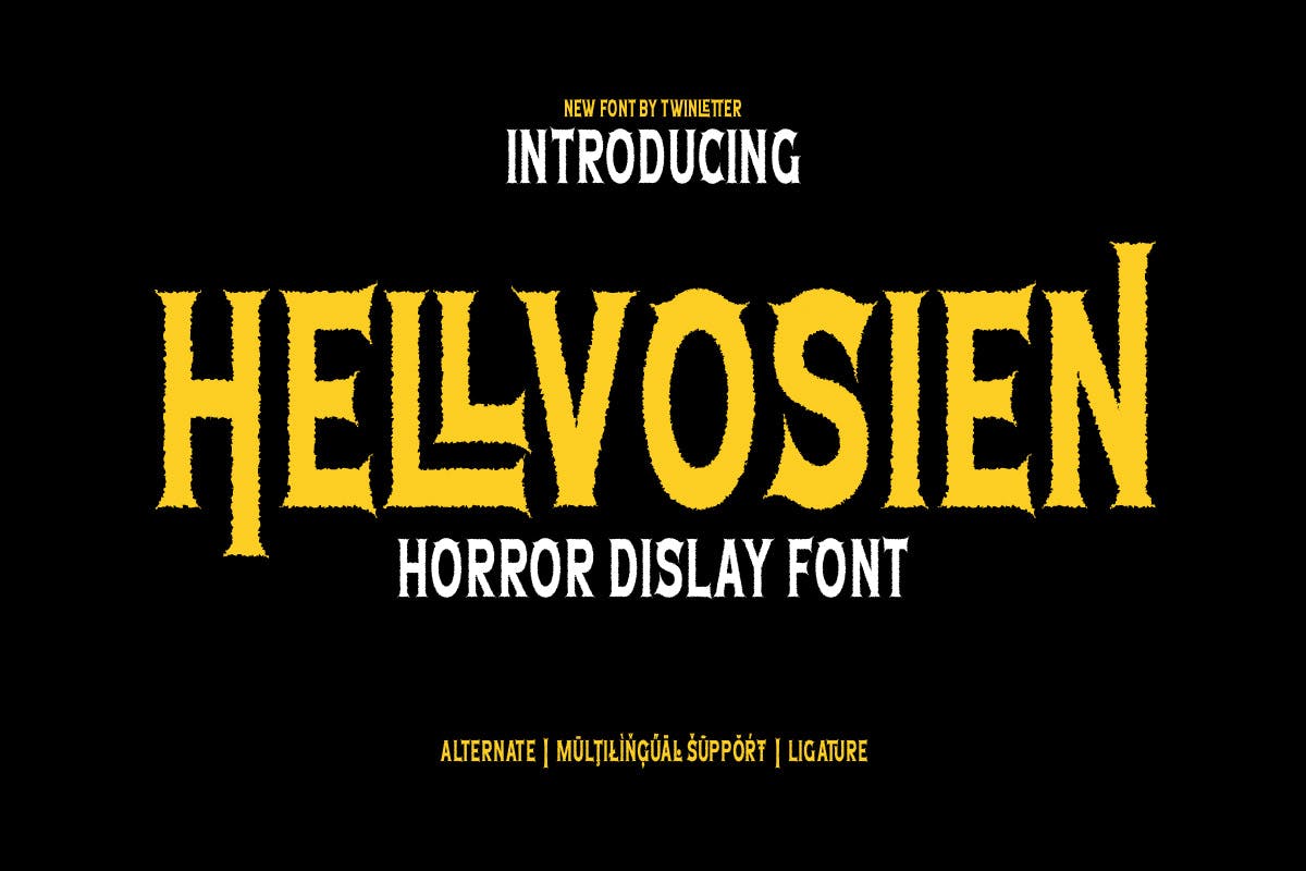 Hellvosien - Horror Display Font Free Download