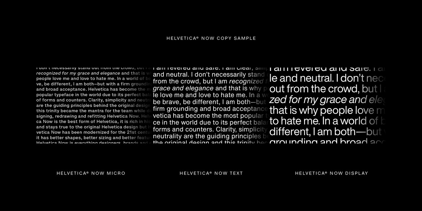 Helvetica Now Font Free Download