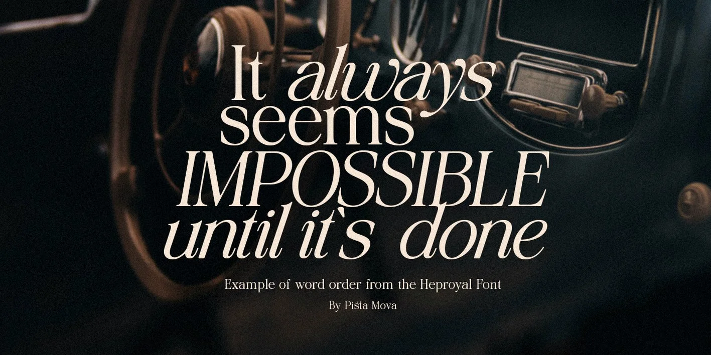 Heproyal Font