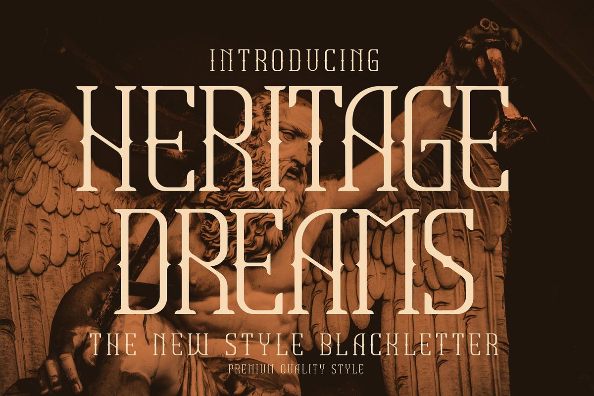 HERITAGE DREAMS Modern Display Font Free Download Free Download