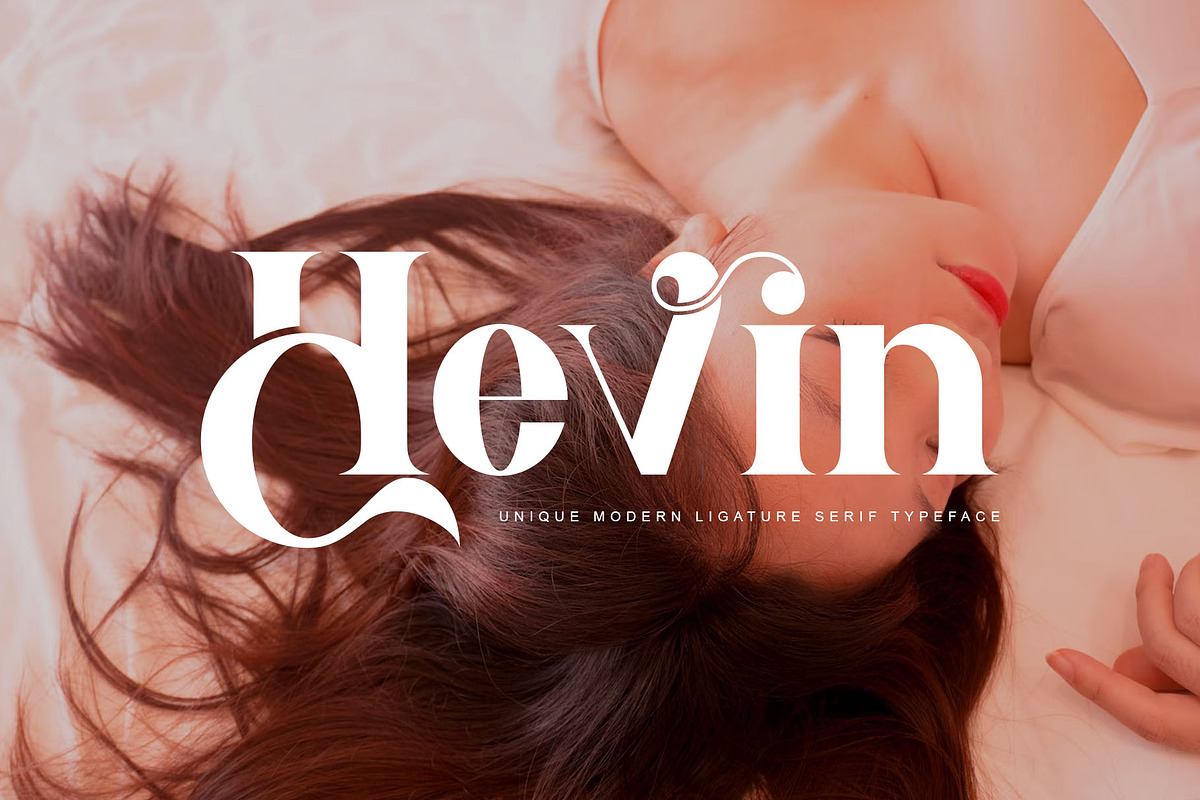 Hevin Ligature Serif Typeface Free Download Free Download