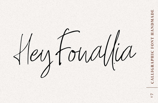 Hey Fonallia Font Free Download