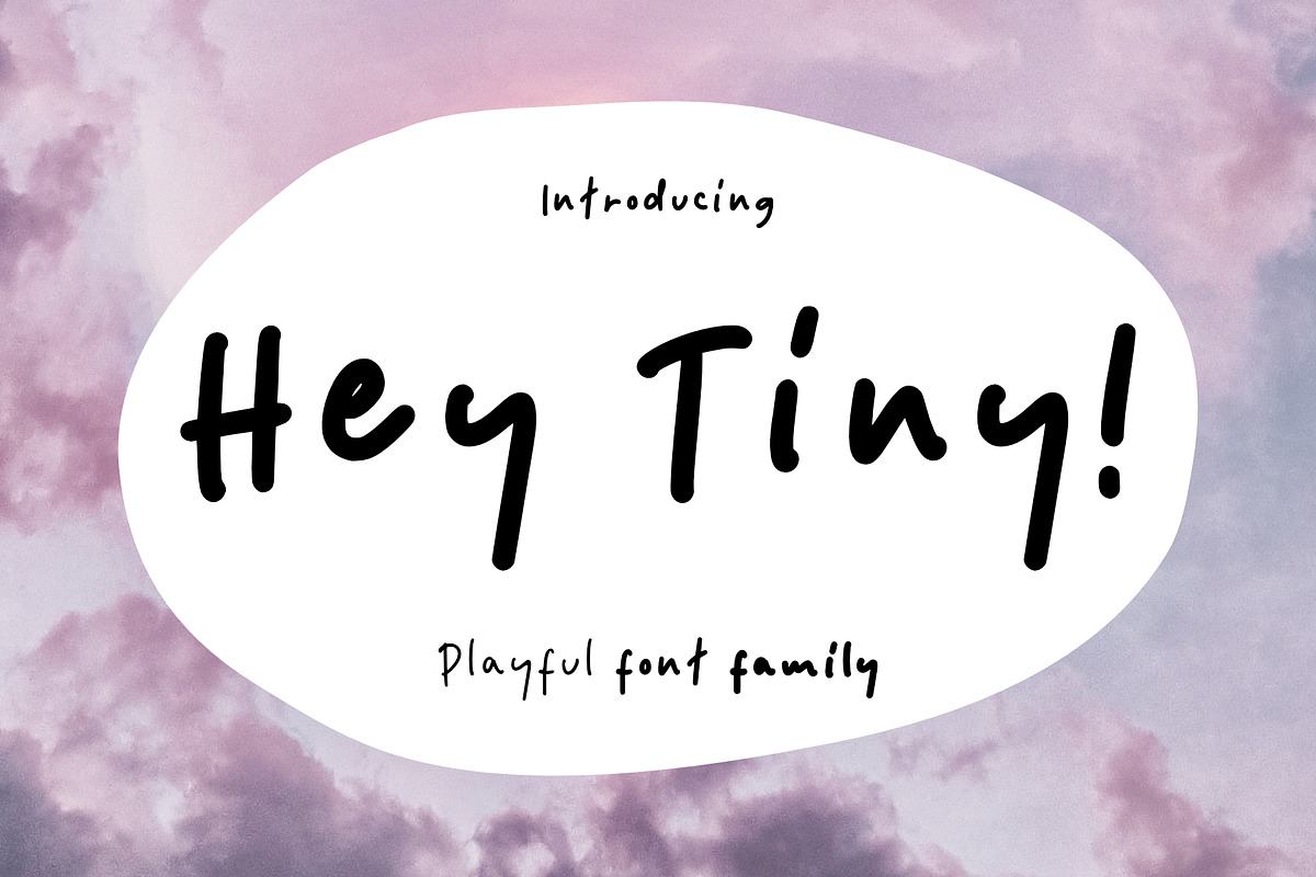 Hey Tiny - Playful Font Family Free Download Free Download