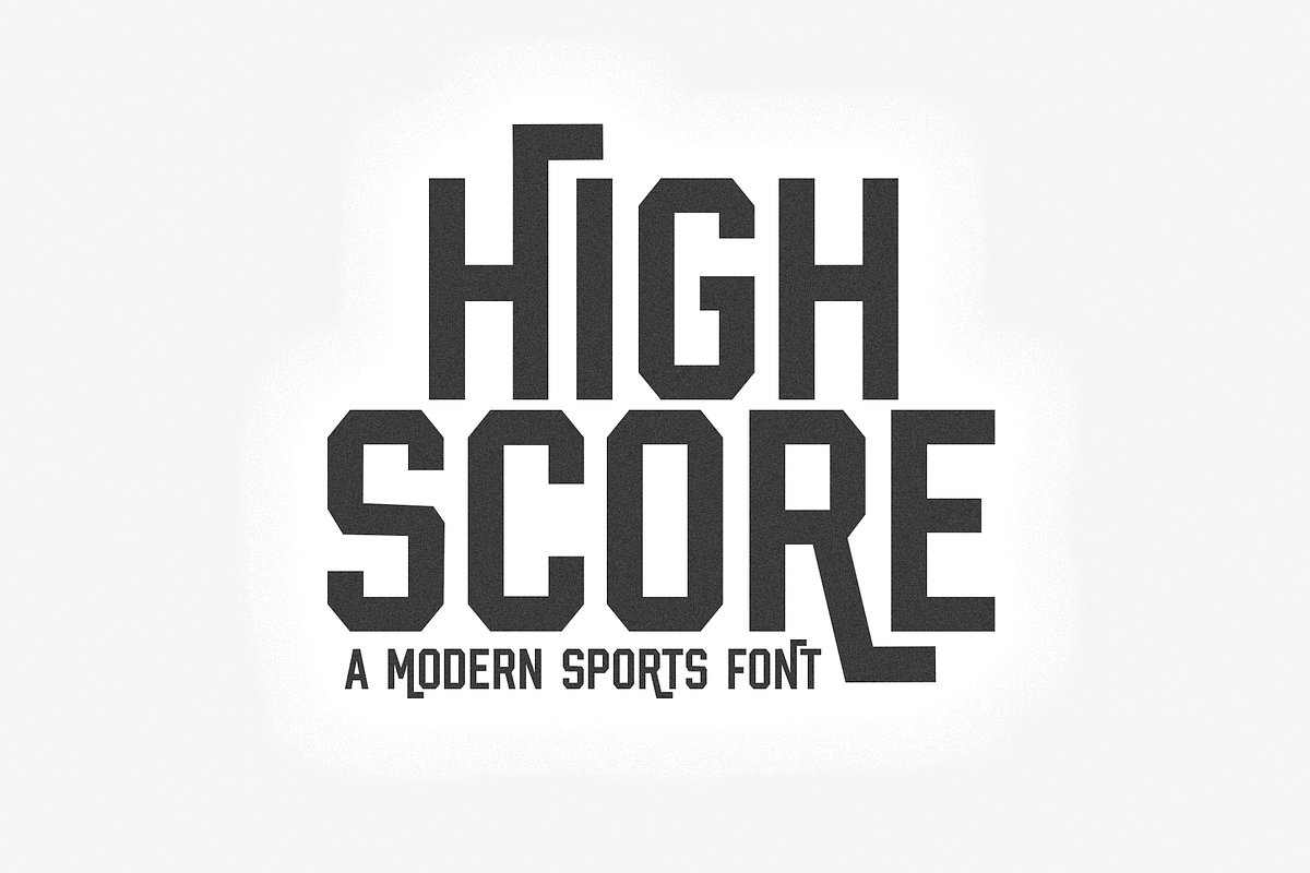 High Score | Sports Font Free Download Free Download