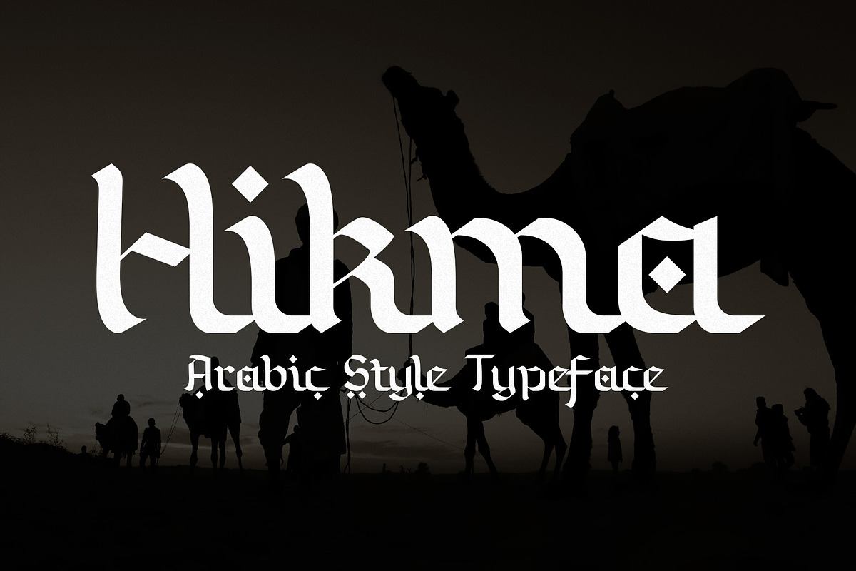 Hikma - Arabic Style Typeface Free Download Free Download