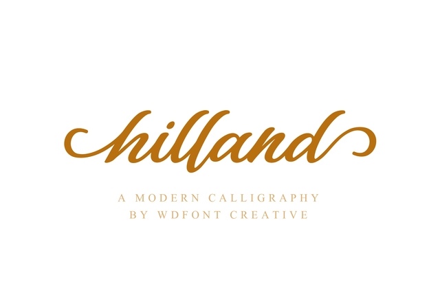 Hilland Font Free Download