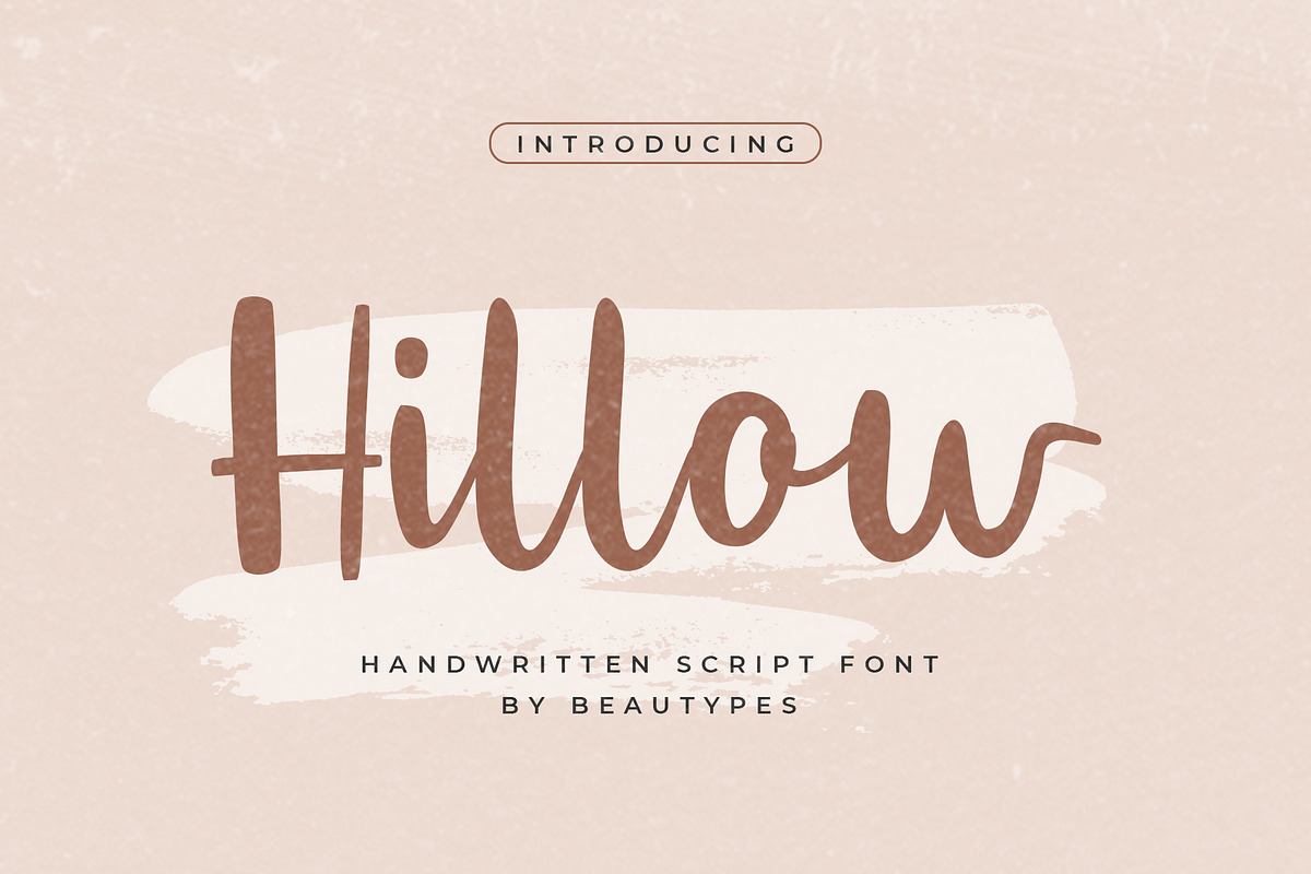 Hillow Script | A Handwritten Font Free Download Free Download