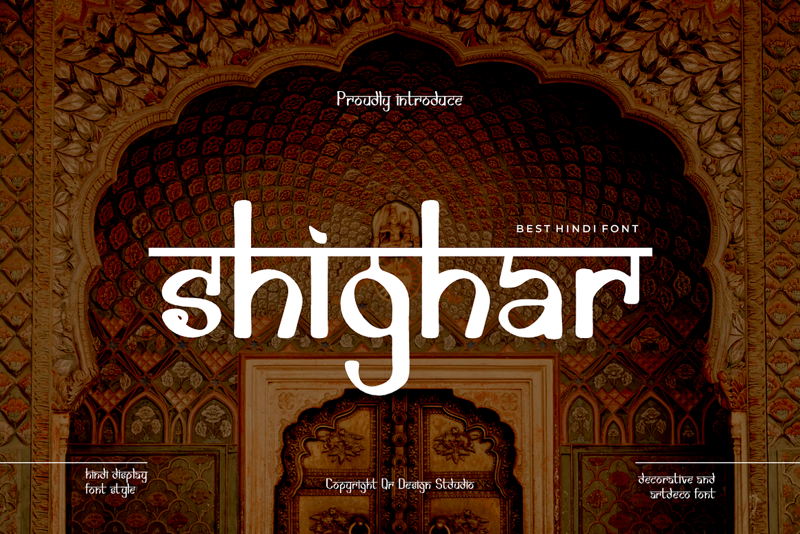 Shighar - Artdeco & Hindi Font Free Download