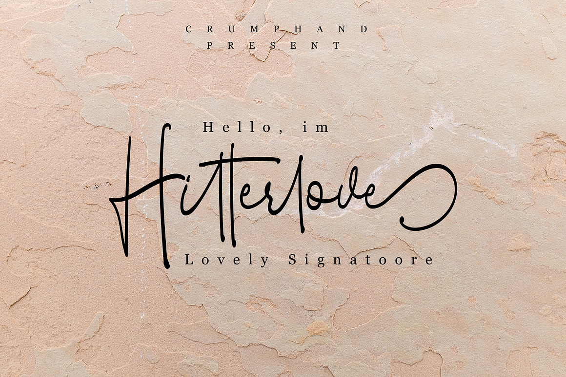 Hitterlove Lovely Signatoore Font Free Download