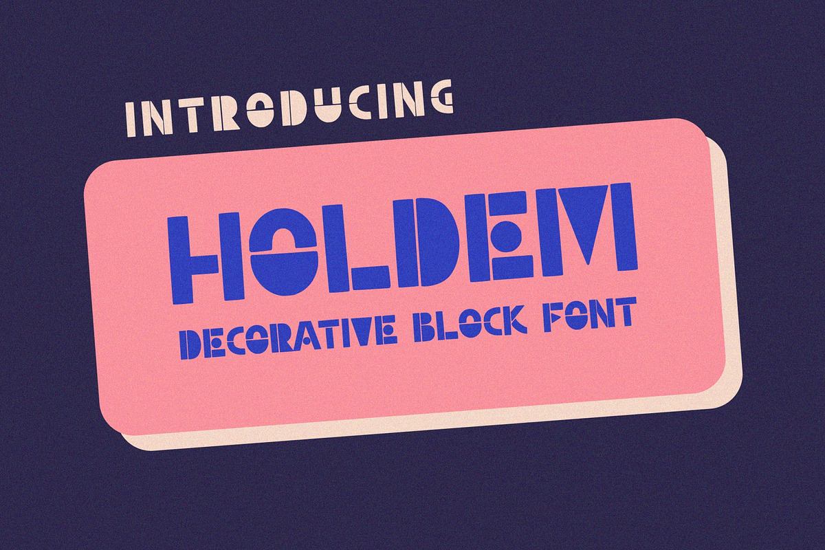 Holdem - Display Block Font Free Download Free Download