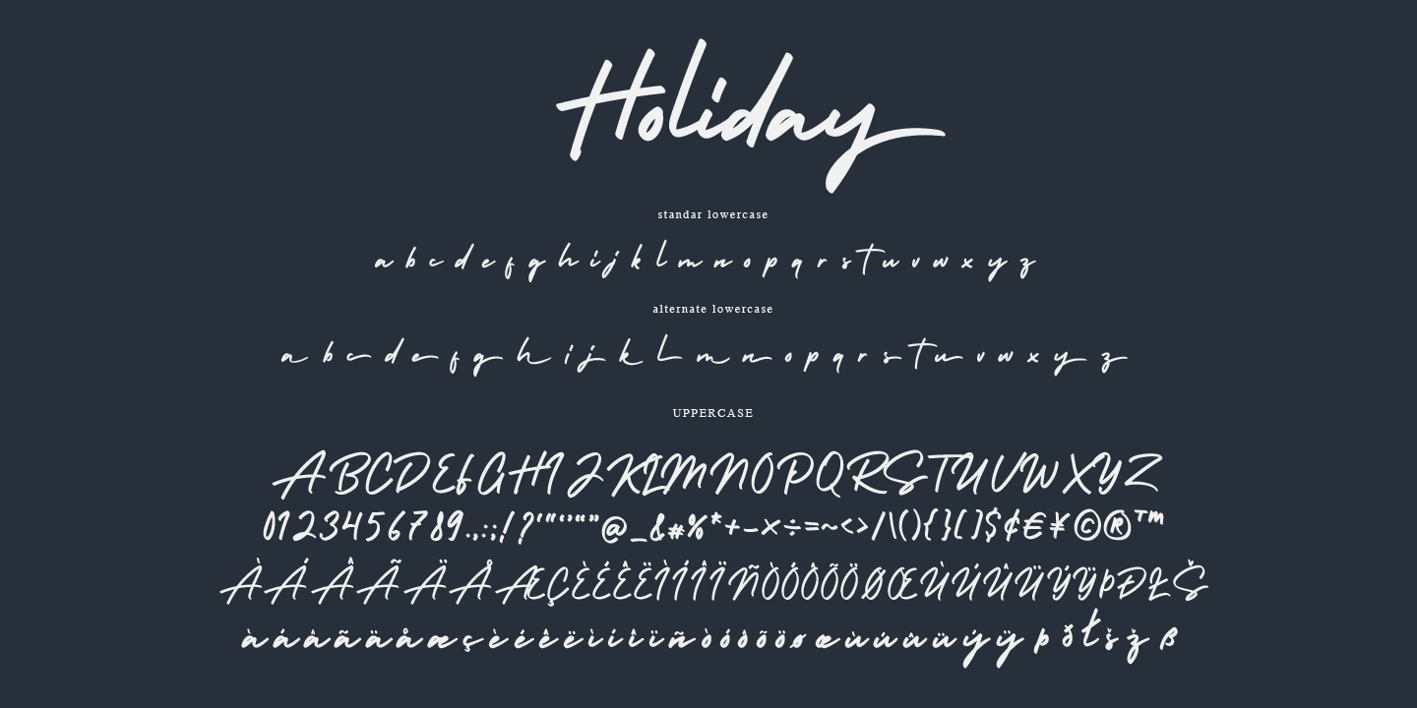 Holiday Font Free Download