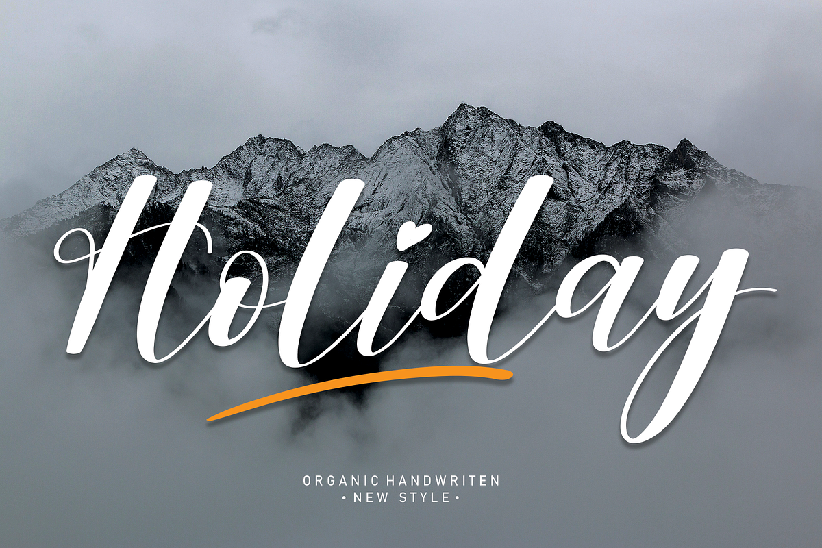 Holiday | Script font Free Download Free Download