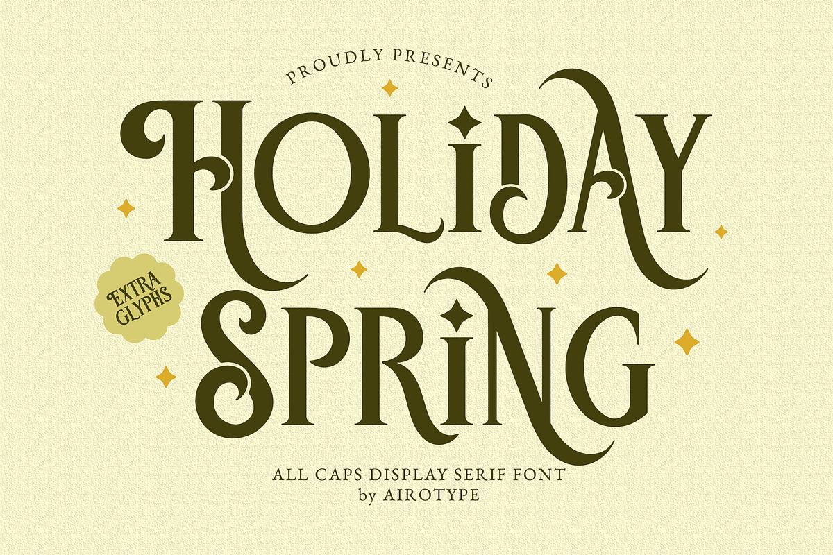 Holiday Spring - Display Serif Font Free Download Free Download