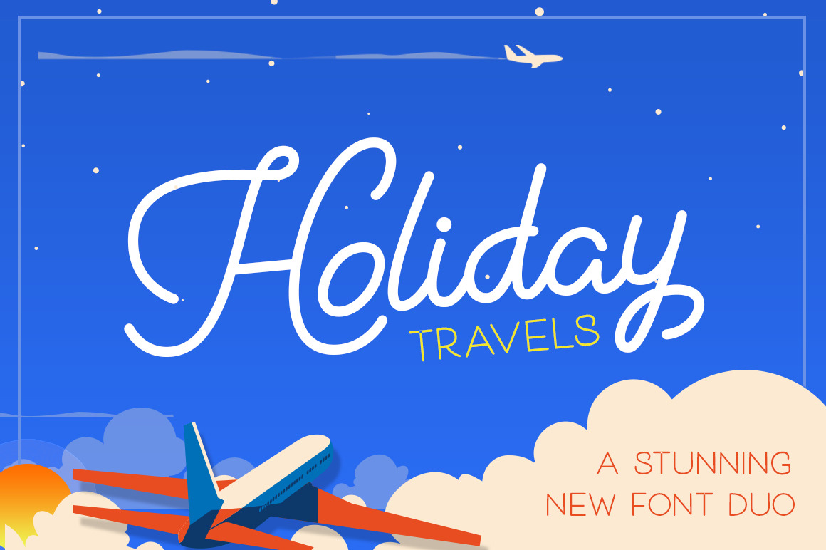 Holiday Travel Font Duo Free Download