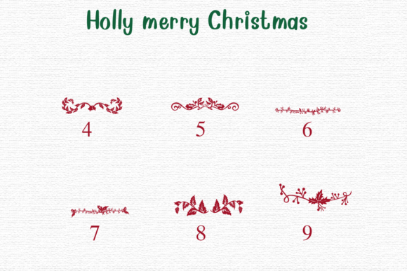 Holly Merry Christmas Font Free Download