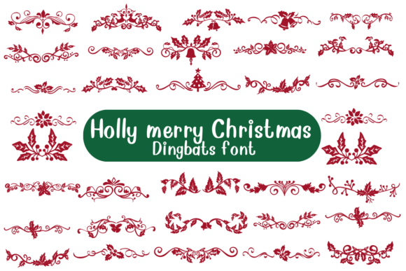 Holly Merry Christmas Font Free Download