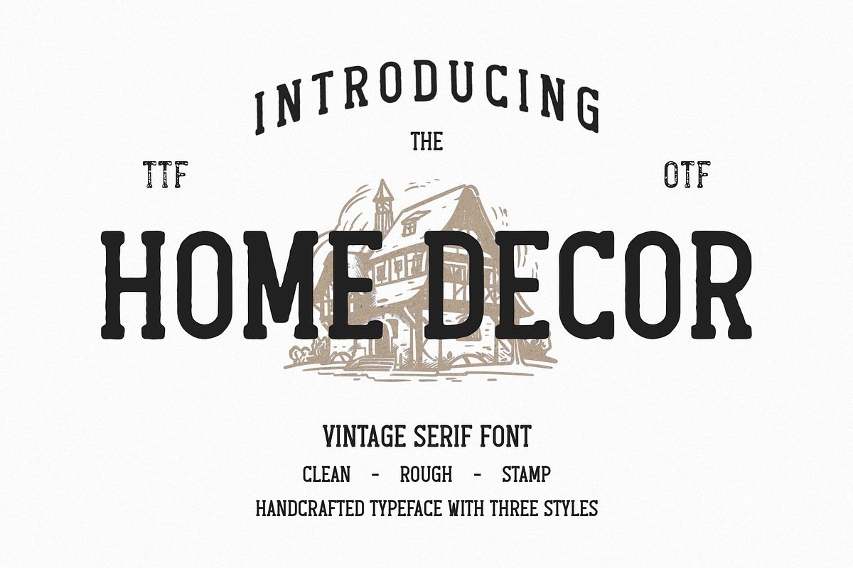 Home Decor - Vintage Slab Serif Font Free Download Free Download